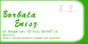 borbala enisz business card
